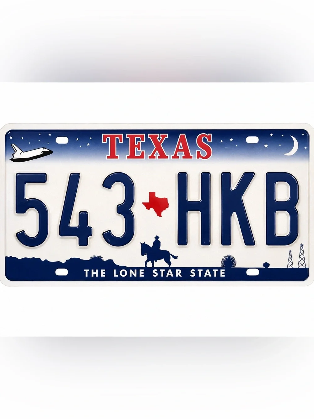 Texas The Lone Star State License Plate